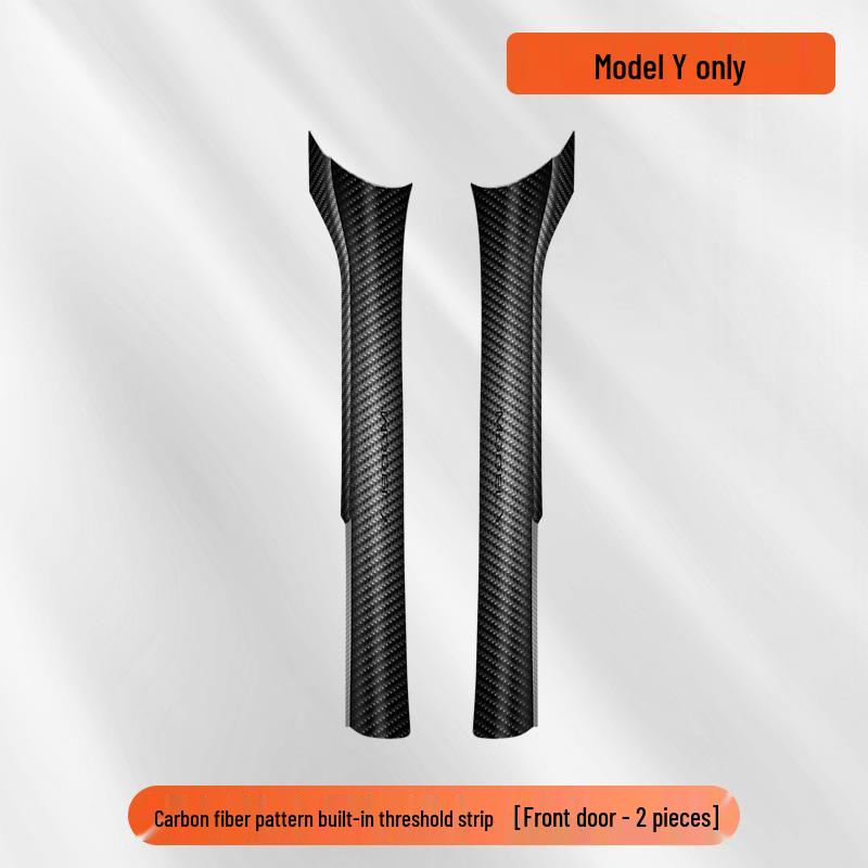 Tesla Model Y Carbon Fiber Rear Door Sill Protectors