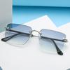 New Men's Trimmed Square Sunglasses Fashion Cover Men And Women Trend Sunglasses European And American Star Glasses