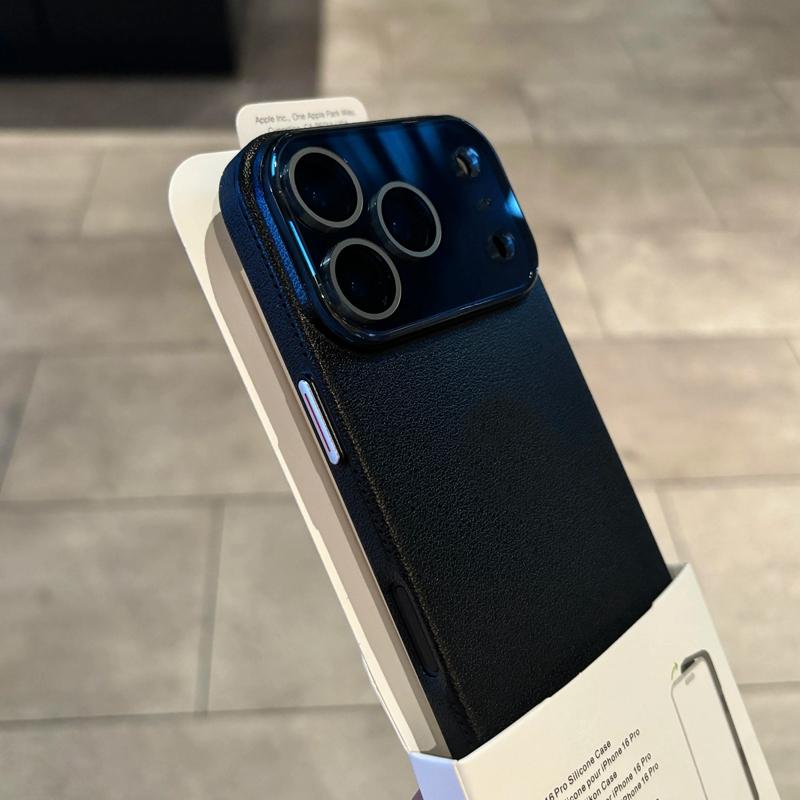 Luxury Leather Texture Phone Case for For Iphone 11 12 13 14 15 16 17 Pro Max Plus Air Lens Protection Shockproof Bumper Cover