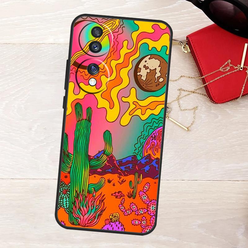 Indie Kids Aesthetic Hippie Acid Trip Case For Honor Magic 8 5 6 7 Lite X9a X9b X9c X9d X8b X8c Win 50 70 90 200 400 Pro Cover