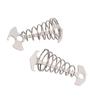 2Pcs Anti Trip Deck Tie Down Anchor Fish Bone Shape Wind Rope Tightener Tensioner with Spring for Outdoor Camping
