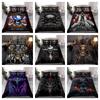 Комплект постельного белья с 3D принтом ЧЕРЕПА, мягкий пододеяльник, постельная одежда, подарок