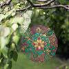 10 Inch Hanging Metal Wind Spinner with Peacock Design 360 Degree Rotating for Garden Patio Lawn Decor Gift for Family Friends