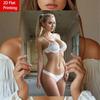 Винтажный металлический настенный декор Элегантная леди в бикини 8x12 дюймов 2D плоская железная табличка Ретро декор для дома, кухни, бара, сада, кафе