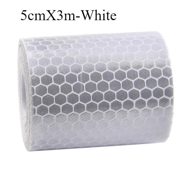 1 шт. 3 метра Автомобильная светоотражающая лента Предупреждающая наклейка безопасности для автомобиля Светоотражающая защитная лента Полоса Пленка для грузовиков Автомобилей Мотоциклов