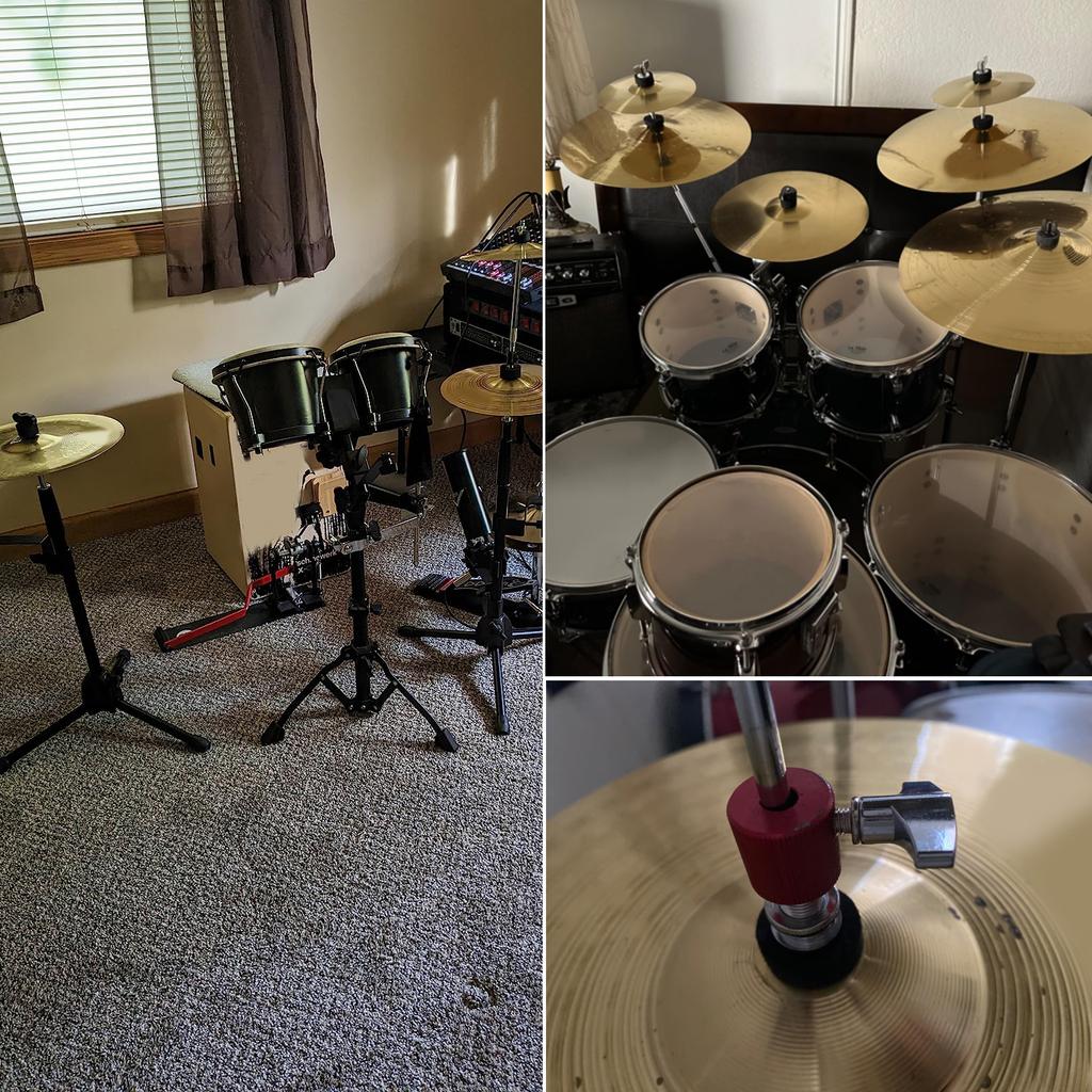 13 шт. сменные аксессуары для тарелок, войлочные подставки для тарелок и рукава с барашковыми гайками, шайба, ключ для барабана, войлочная накладка на тарелку для барабана