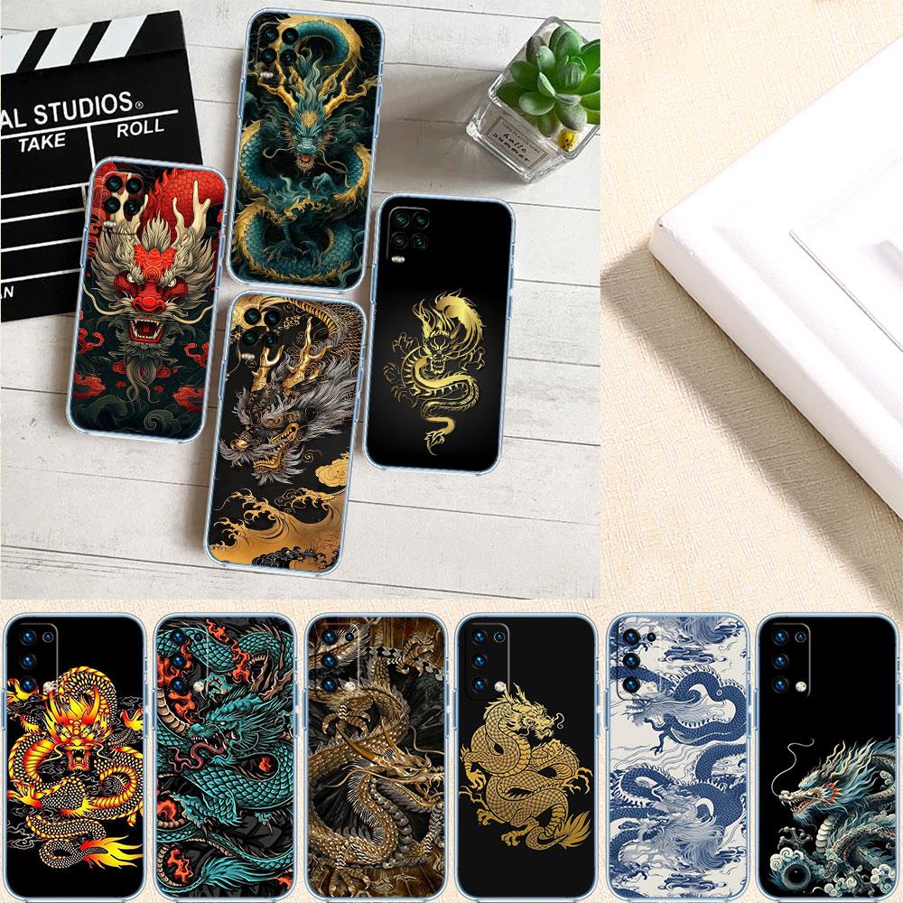 LO25 Chinese Dragon Phone Case for Motorola Moto Edge 20 30 40 50 S30 Fusion Ultra Pro Neo Lite + G200 G23