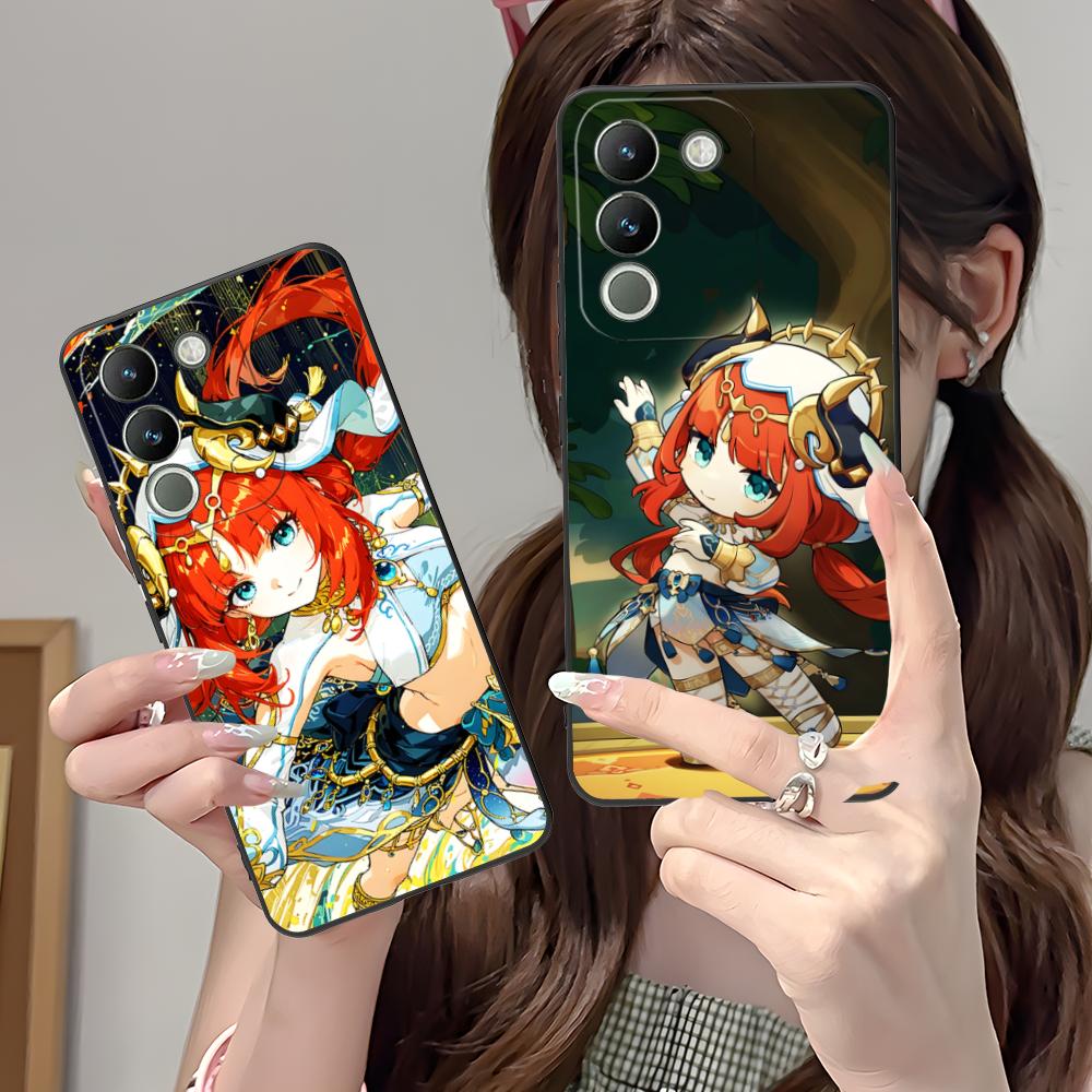 Игровой чехол GI Nilou Матовый ТПУ для мобильного телефона VIVO V60 V50 V40 V30 V29 V27 V25 V23 Pro Lite 5G Цветная печать