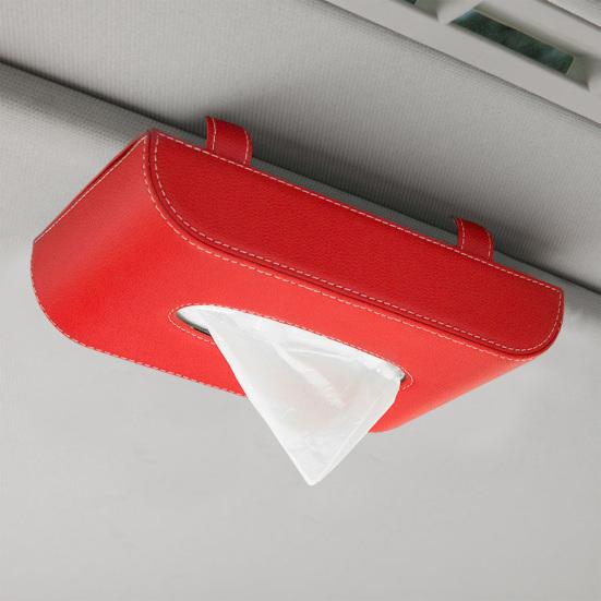 Автомобильный держатель для салфеток, большая емкость, износостойкий, простая установка, автомобильный козырек, держатель для салфеток, коробка для диспенсера для бумаги