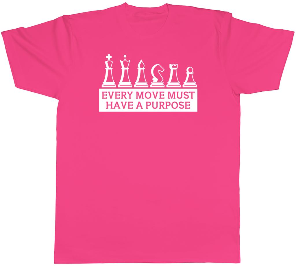 Inspirational Chess Unisexs TShirt Every Move Must have a Purpose Tee Gift