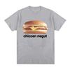 Chiccen Negut Funny Meme Graphic Printed T Shirt Fashion Roundneck Short Sleeve Casual T Shirts Women Clothing