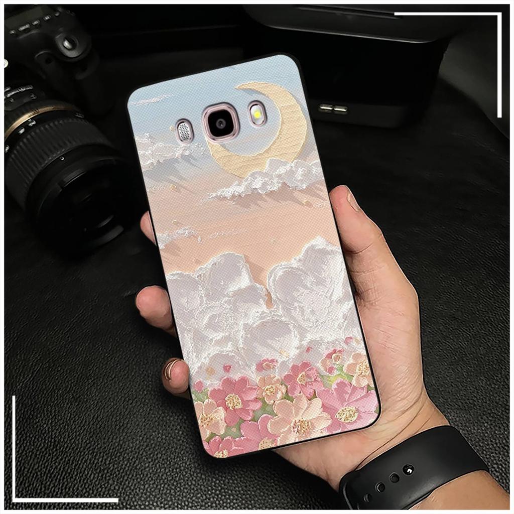 Flower Dirt-resistant Phone Case For Samsung Galaxy J510/J5 2016/J5108 TPU Back Cover Shockproof Cute Fashion Design