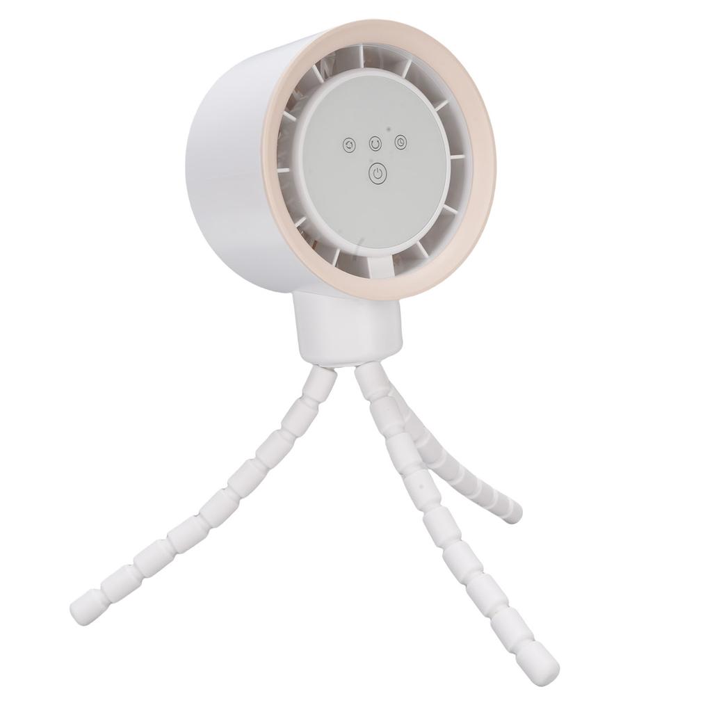 Battery Operated Stroller Digital Diaplay 360 Degree Oscillation Fan Tripod Clip On Flexible Fan 4000mAh