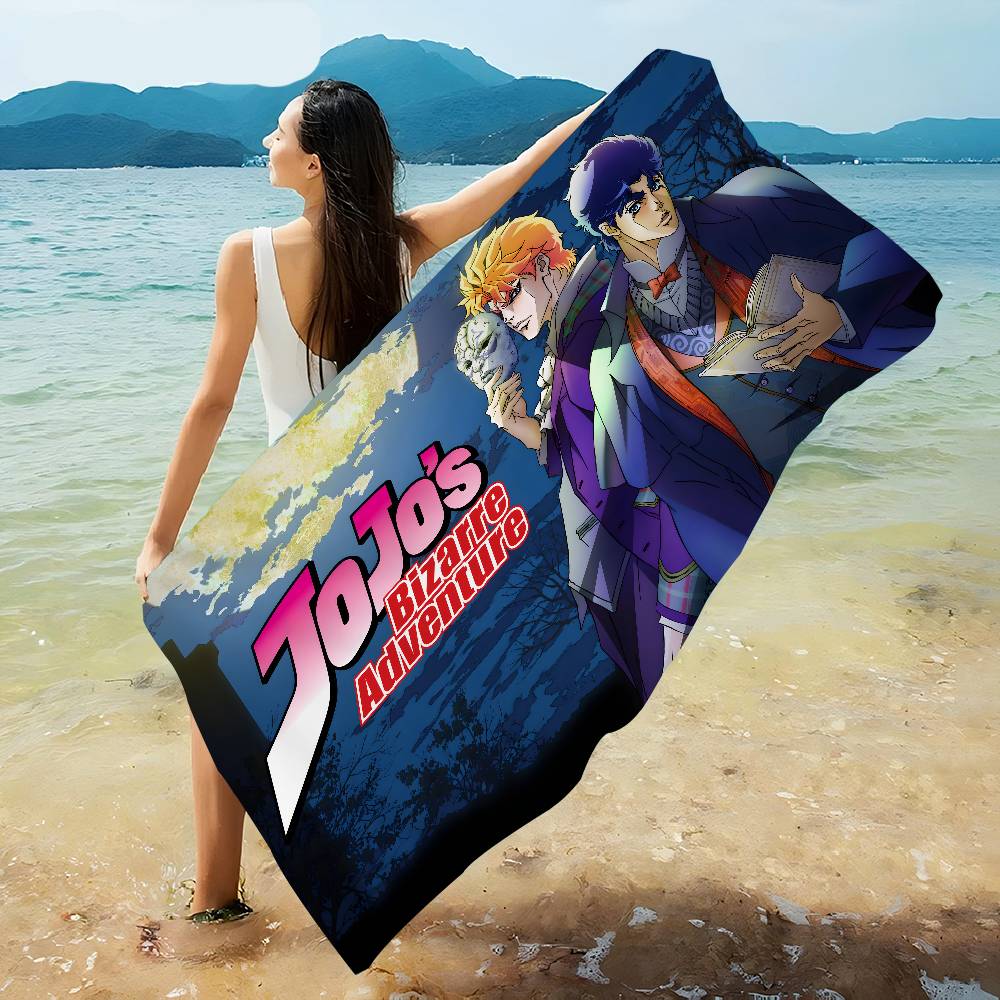 Аниме J-JojoS B-Bizarre A-Adventure Микрофибра Пляжное полотенце Впитывающее Быстросохнущее Мягкое Полотенце для йоги, плавания, курорта, альпинизма