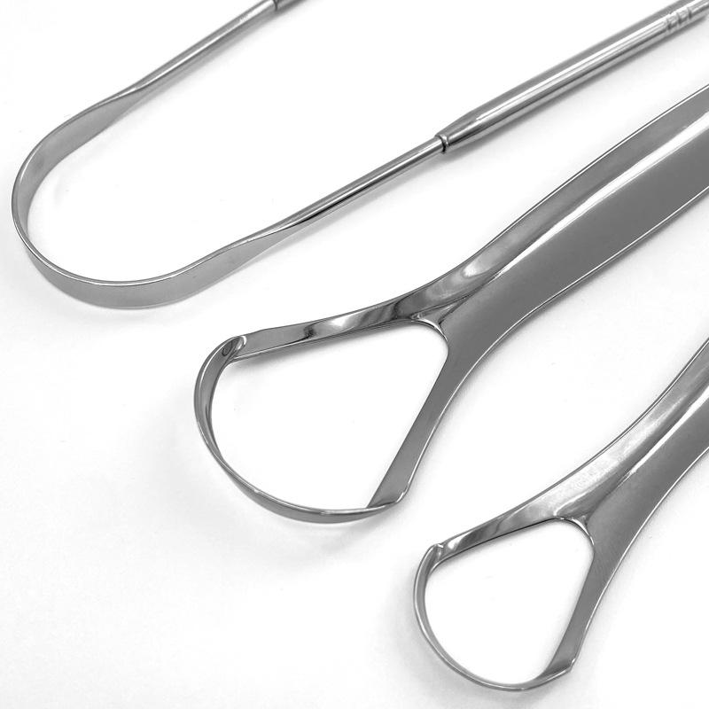 Портативный одно-/двухслойный скребок для языка, многоразовый чехол для щетки для полости рта из нержавеющей стали, нескользящая ручка, скребок для языка