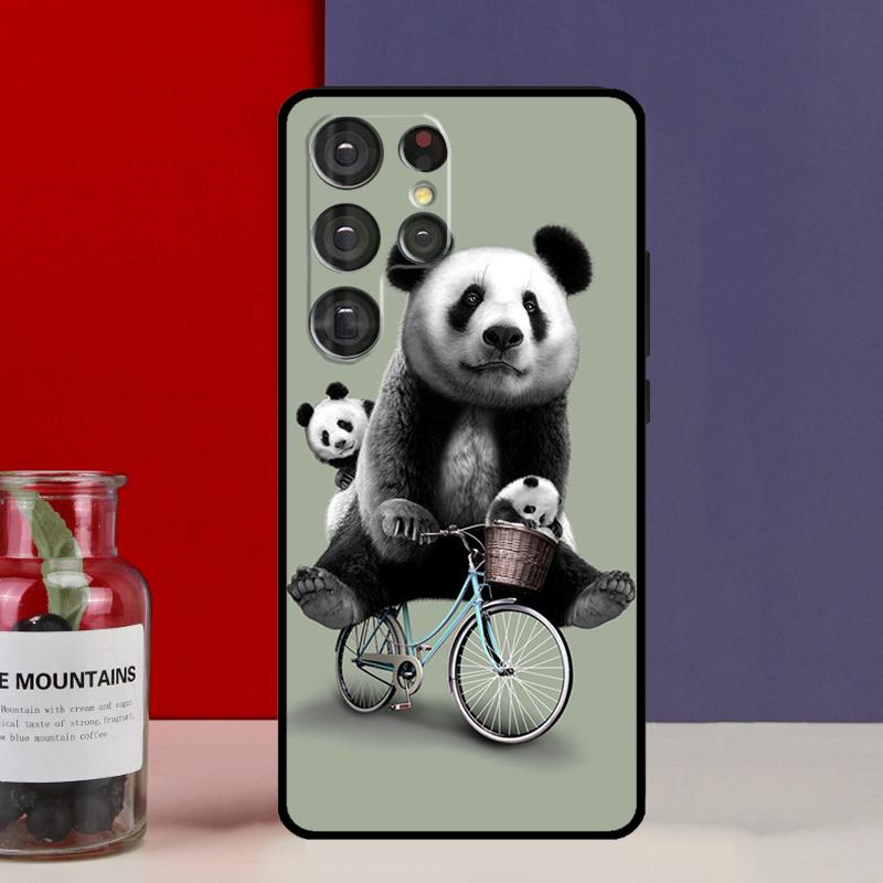 Мультяшный Милый Медведь Панда Чехол Для Samsung Galaxy S25 Ultra S9 S10 S20 S21 FE S22 S23 Plus S24 Ultra Чехол Для Телефона