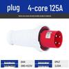 IP67 Waterproof Industrial Connector, 63A/125A, Male-Female, 3-5 Pin, Non-Explosion-Proof Plug Socket