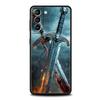 Phone Case Cover for Samsung Galaxy S25 Edge S24 S23 S22 S20 S21 FE Ultra S10 S10E Plus 5G Soft TPU The Sword Creative Pattern