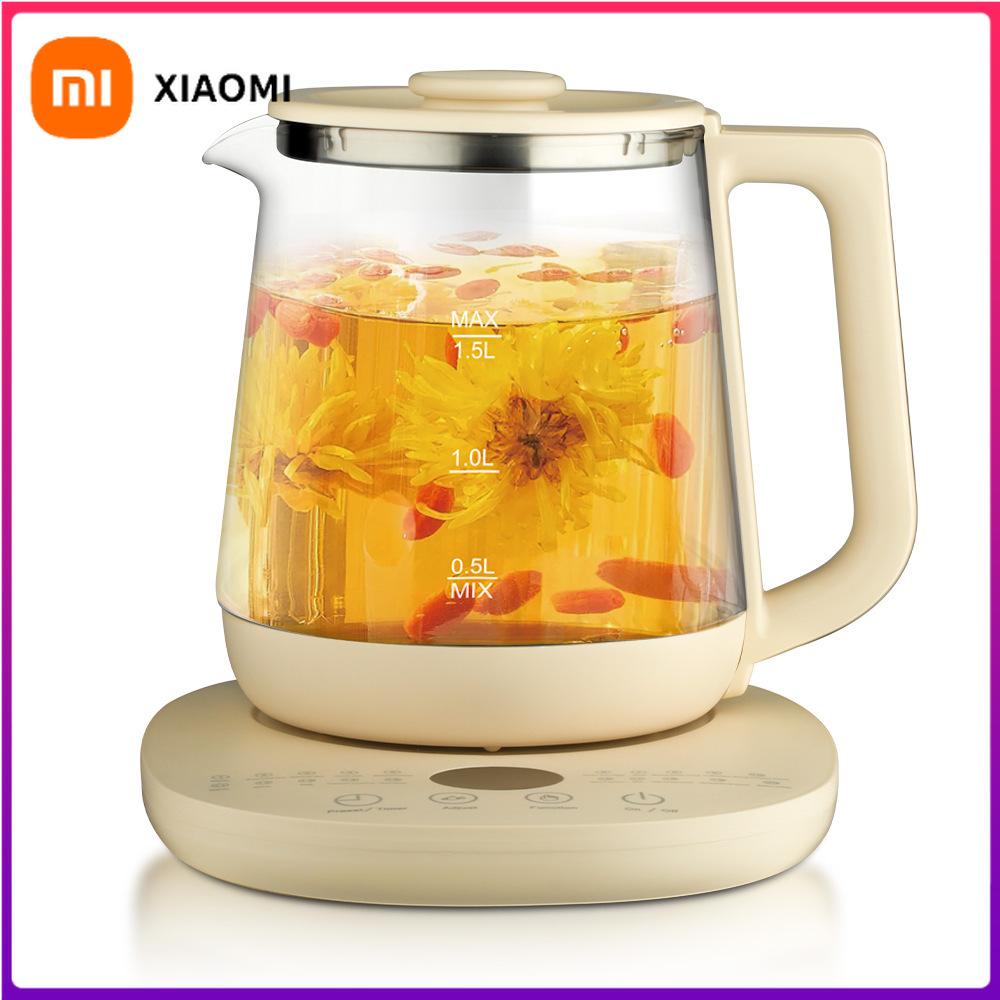 Xiaomi Горшок для сохранения здоровья, электрический стеклянный чайник 1,5 л, кухонная техника, умный чайник, автоматический многофункциональный чай, кофе