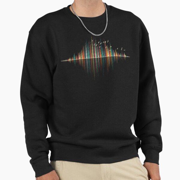 Unisex Cotton Sweater Pullover Hoodie Printed Sweater Nature'S Music - Sound Wave Pullover Sweatshirt Casual Long Sleeve Sweatshirt