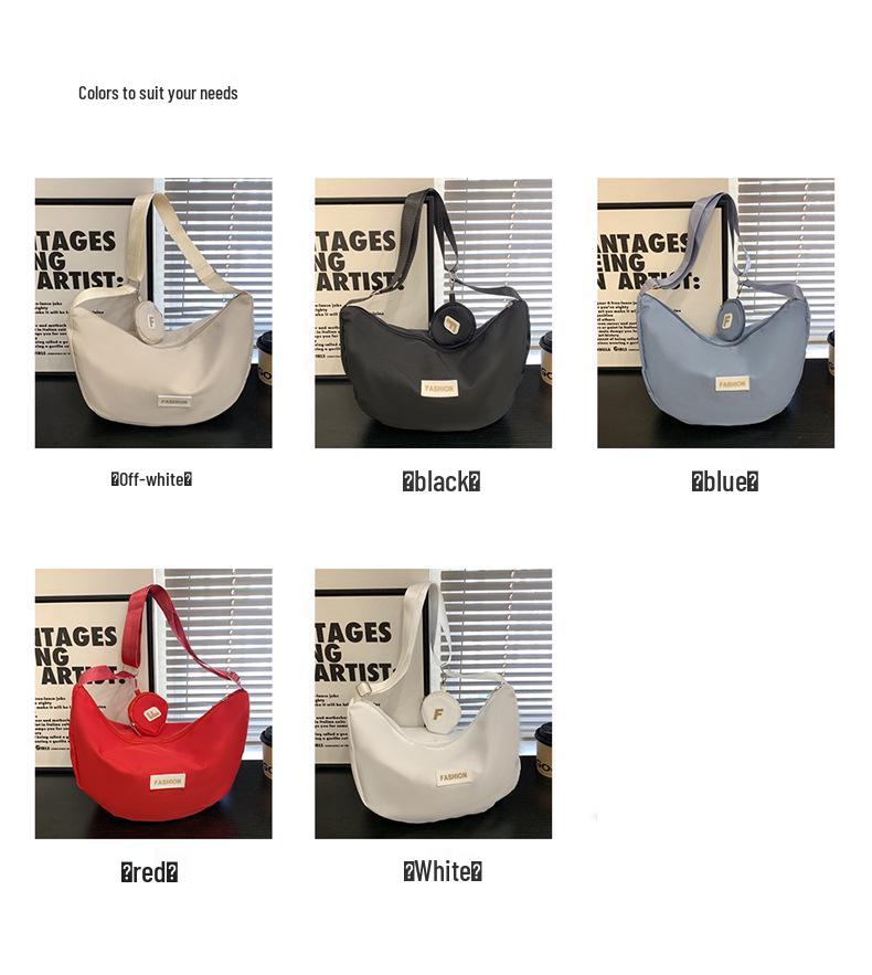 Женская сумка-пельмень из ткани Оксфорд 2025 - Повседневная, Вместительная, Универсальная поясная, наплечная и кроссбоди сумка