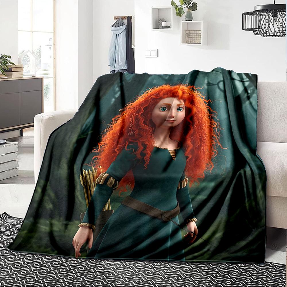 1pc Meridas Brave Adventure flannel Blanket for Super Soft Cute Comfort Blanket for Travel Bedding Couch Sofa Blanket Y73015