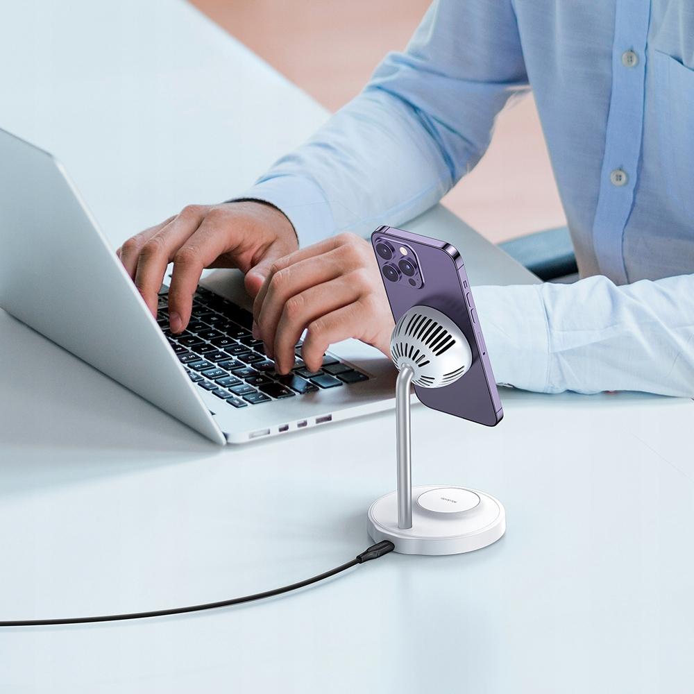 Docking Station, 2-In-1, Magnetic, For Iphone, Airpods, White Mcdodo