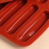 Silicone Finger Biscuit Mould 15 Cavities Non-Stick Chocolate Mold for Candy Eclair Bread Muffin Food-Grade Odorless Oven Refrigerator Microwave