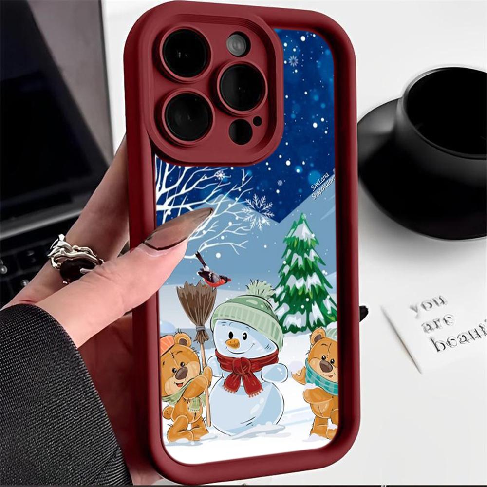 Чехлы для телефонов Ae108 Happy New Year Merry Christmas для Xiaomi 14T 12 11 Lite 5G NE Redmi 13C 14C 9a A3 Note 12 Pro 11s Angel Eye Ladder Protective Cover