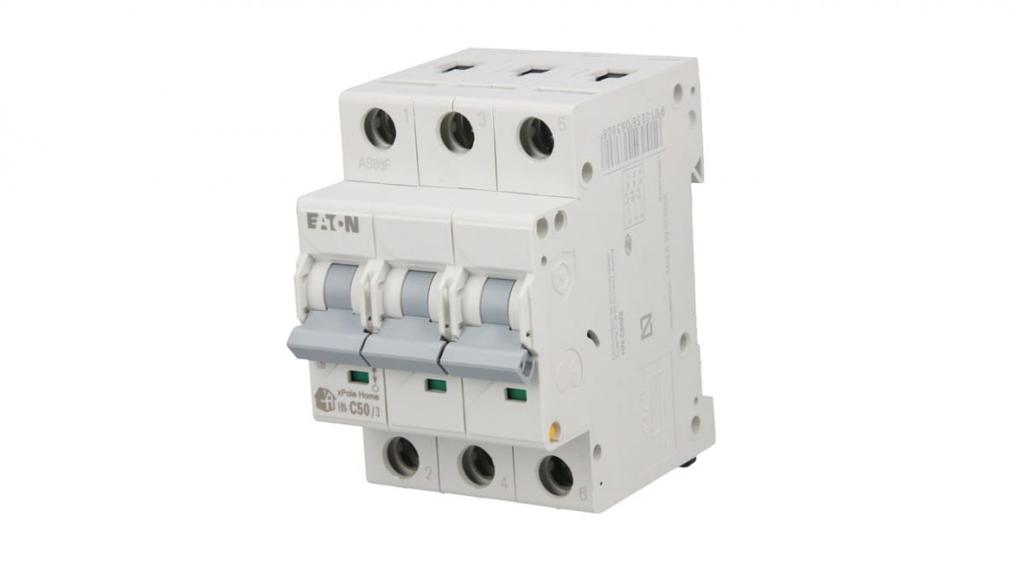 Circuit breaker 3P C 50A 6kA AC xPole Home HN-C50/3 194896