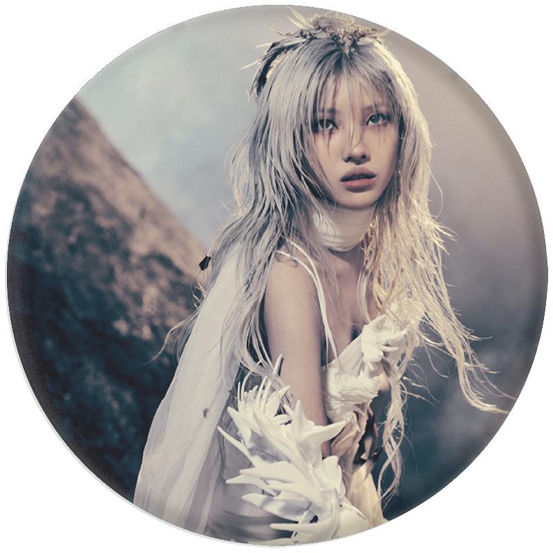 (G)I-DLE "We Are" Album Badge Mirror Keychain Brooch - Song Yuqi Merchandise
