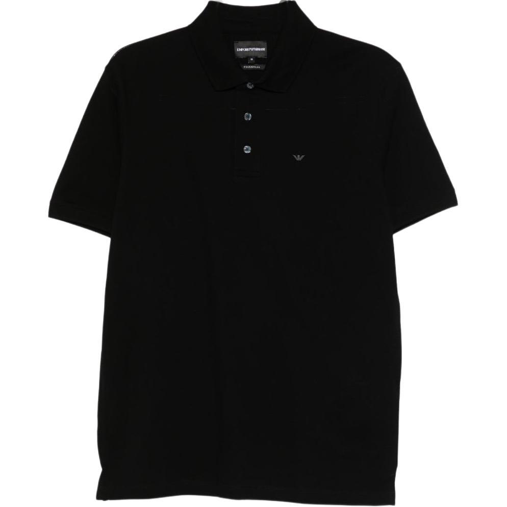 Emporio Armani Мужская футболка-поло с коротким рукавом прямого кроя из хлопка FW25 tops EM004643-AF12955-UC001