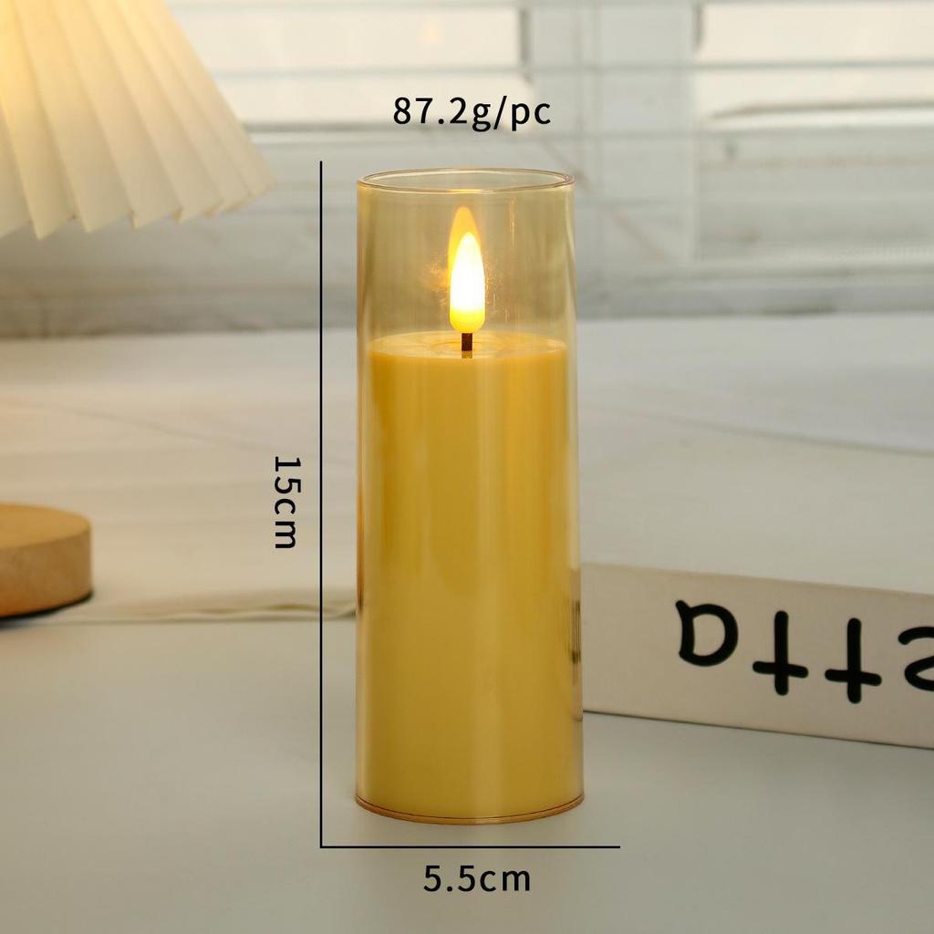 Светодиодная электронная свеча для свадеб, отелей и вечеринок — идеально подходит для создания праздничной атмосферы и подарков к праздникам