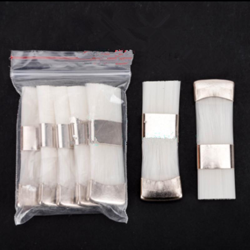 5pcs NEW Burs Cleaning Brass Wire Brush Flat Dental Product For Burs Files Stand Cleaning Tool