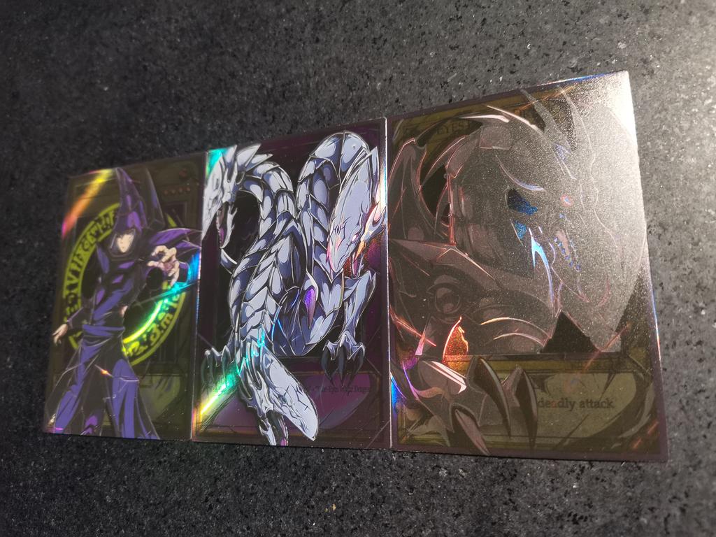 3 шт./комплект DIY Yu-Gi-Oh! Белый дракон с голубыми глазами Самоконтроль Коллекционирование Подпись Торговая Флеш-карта Аниме Мультфильм Подарок