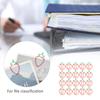 20Pcs 2‑Color Paper Clips Strawberry shaped Plastic-coated Metal Fruit Shaped Paper Clips Prevent Slip 3*1.7cm