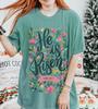 Floral Resurrection PNG, Christian Easter, Comfort Colors T-Shirt