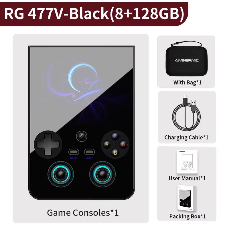 Anbernic RG477V Retro Handheld Video Game Console Video Player 4.7 LTPS In-Cell Display Android14 5G SOC Chip PSP PS2 RG 477V