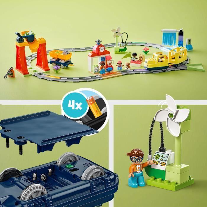 LEGO DUPLO Ma ville 10428 Le grand train communautaire interactif - Jouets d’éveil 3 ans