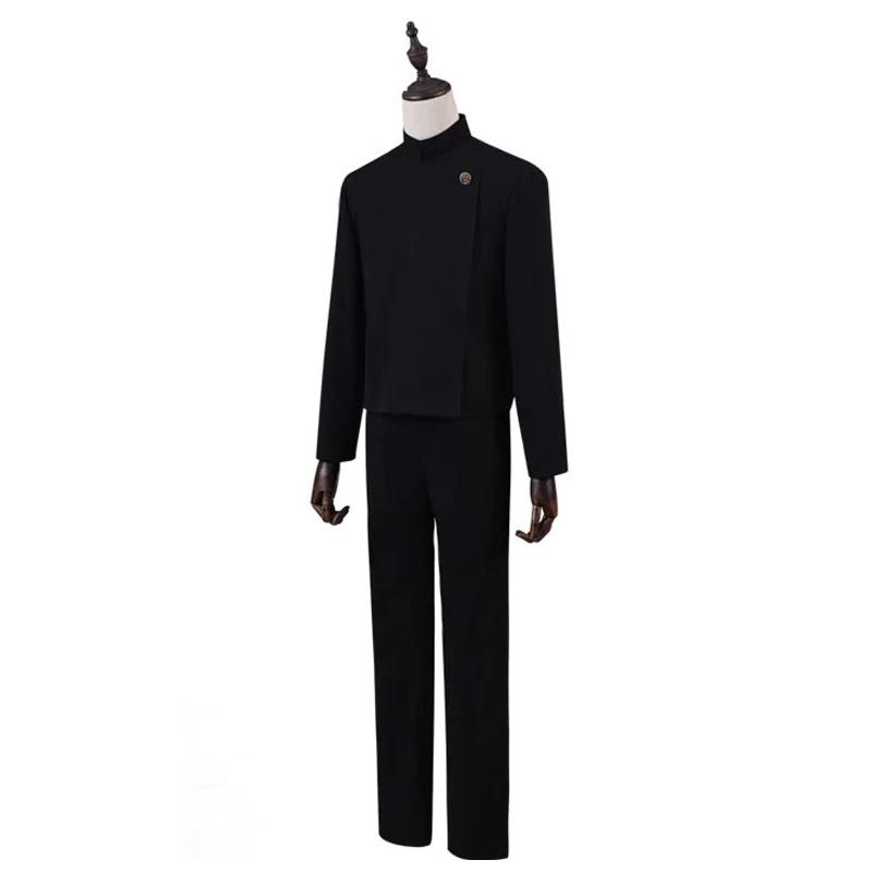 Anime Jujutsu Kaisen Gojo Satoru Cosplay Costume Uniform Gojo Satoru High School Uniform Clothes Wig Suit Halloween Costumes