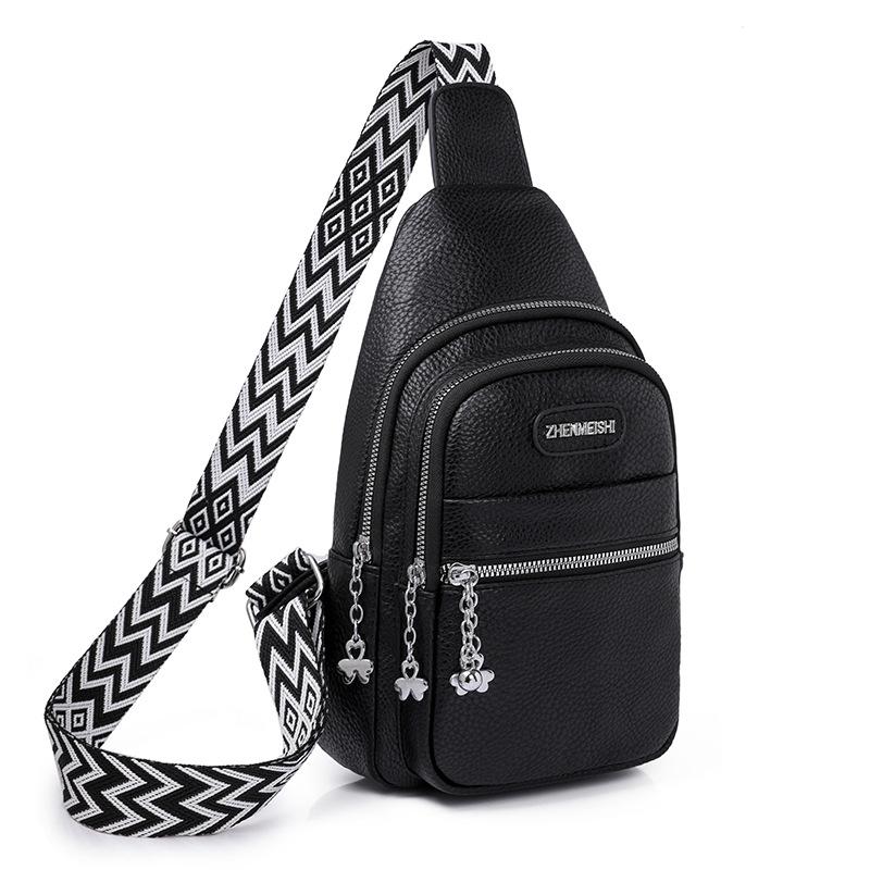 Мягкая полиуретановая наплечная сумка кроссбоди, нагрудная сумка, простой дизайн