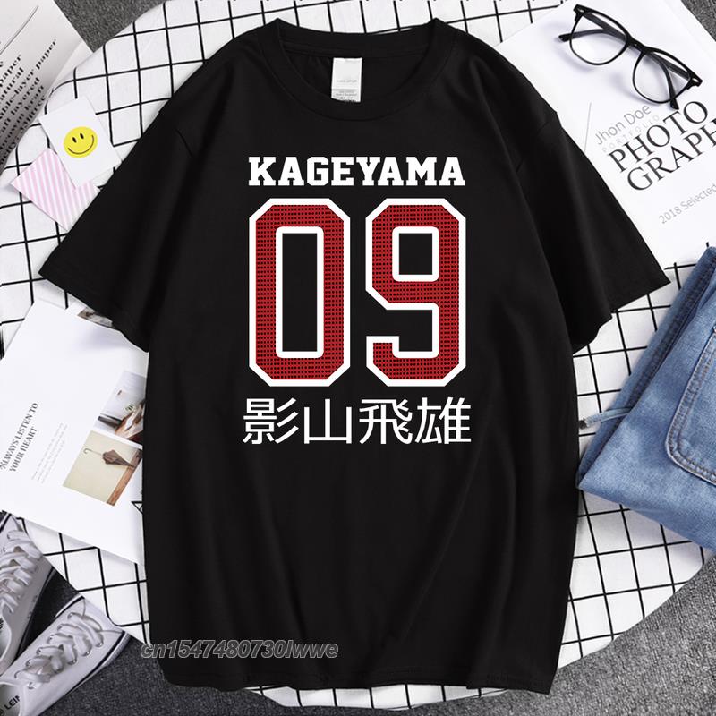 Cartoon Kageyama Tobio Anime Tshirts Unisexs Hip Hop Fashion Funny Tee Shirts Casual Brand Tops Volleyball Club Unisex Tshirt