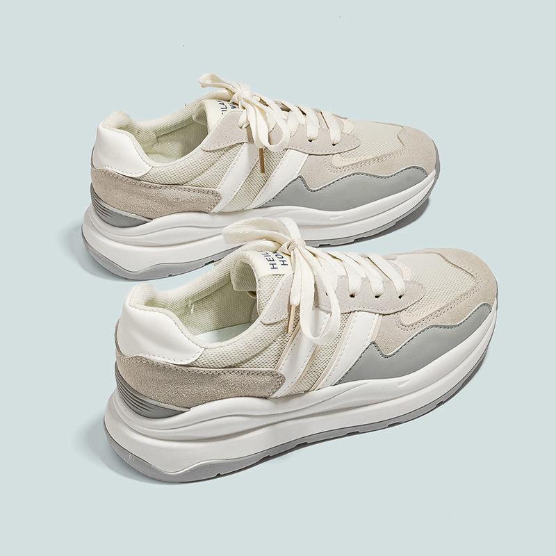 Женские сверхлегкие кроссовки для бега Женские летние женские кроссовки на шнуровке Повседневные сетчатые кроссовки на платформе Дизайнерская обувь