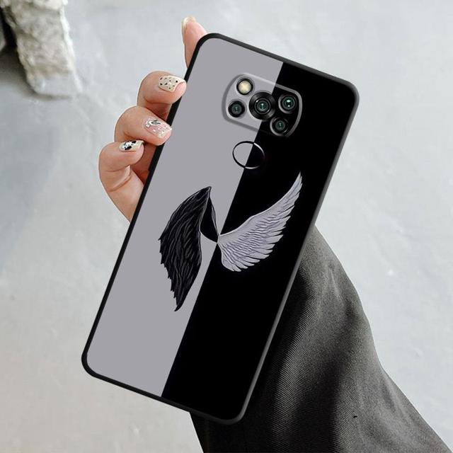 Девушка с крыльями ангела и демона для Xiaomi Poco X3 Nfc X4pro X5 M3 для Mi 12 13 11 10 10t 8 Note10 Lite 11ultra 11t Pro F1 чехол