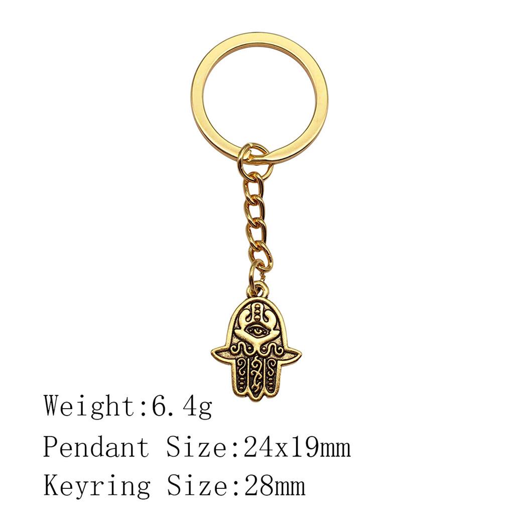 Брелок для ключей в виде сумки «Обратно в школу» с изображением руки Хамсы и глаза Гора, украшения для дома, крутой брелок