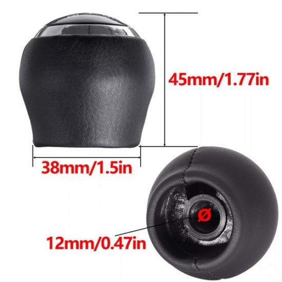For Toyota Corolla 2007- Car Gear Shift Stick Knob Manual 6 Speed Chrome M12