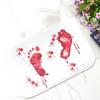 Halloween Cartoon Door Mat With Blood Footprint Pattern For Home Entryway Decor