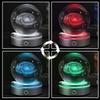 3D Galaxy Crystal Ball with LED Light Base Glass Planet Sphere Galaxy Model Figurine Night Light Astronomy Decoration Gifts