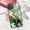 Стеклянный чехол для телефона для iPhone 17 Pro Max 11 16 15 Plus 8 Air 13 XR 12 14 OneS P-ieceS Luffy Zoro