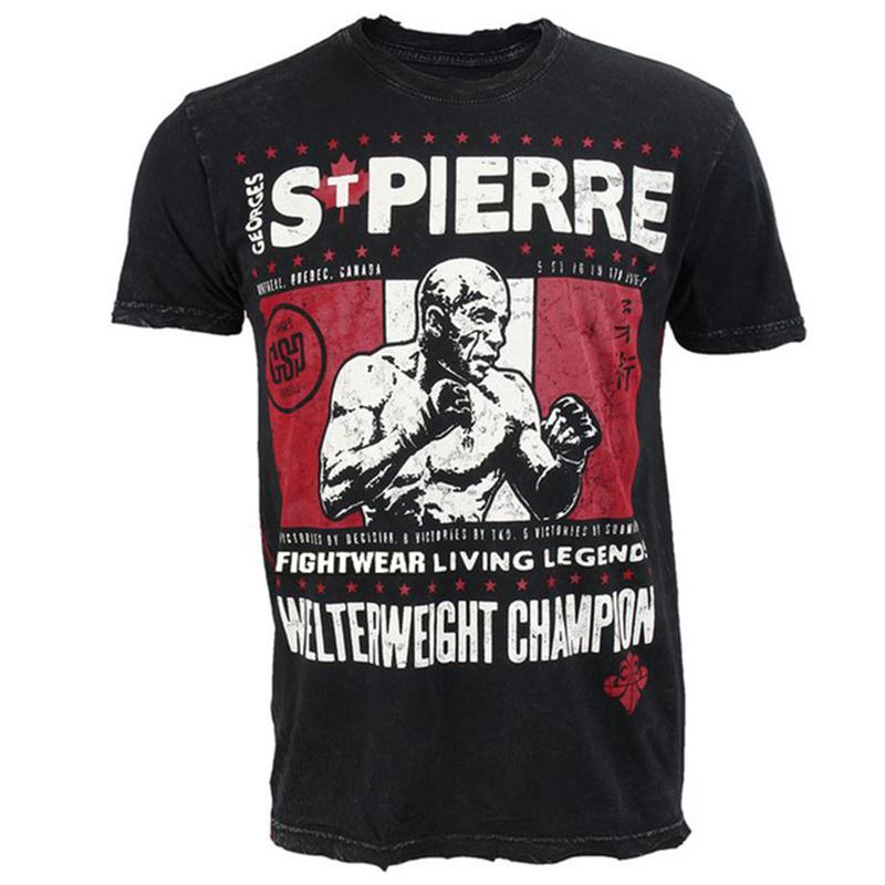 Мужская футболка для Муай Тай Летняя Быстросохнущая Удобная Дышащая Футболка Модная Спортивная футболка Мужская Повседневная С круглым вырезом С коротким рукавом Свободный Топ